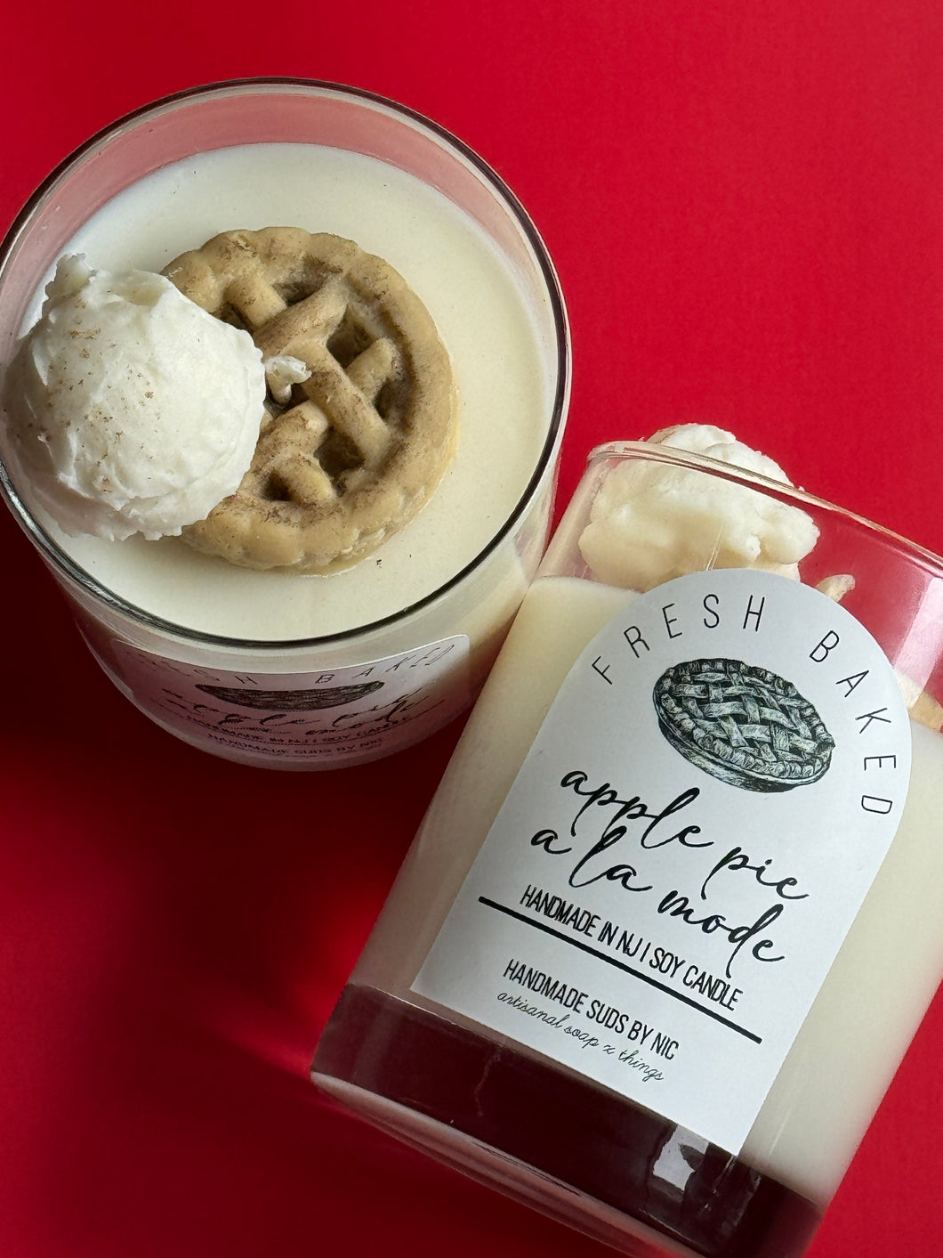 Apple Pie a la mode Candle