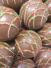 Load image into Gallery viewer, Christmas Large Artisanal Hot Cocoa Bombs: Milk Chocolate
